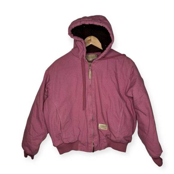 schmidt Jackets & Blazers - Schmidt Fit For Her Workwear Winter Hooded Jacket Fleece Lined Chore Barn Medium